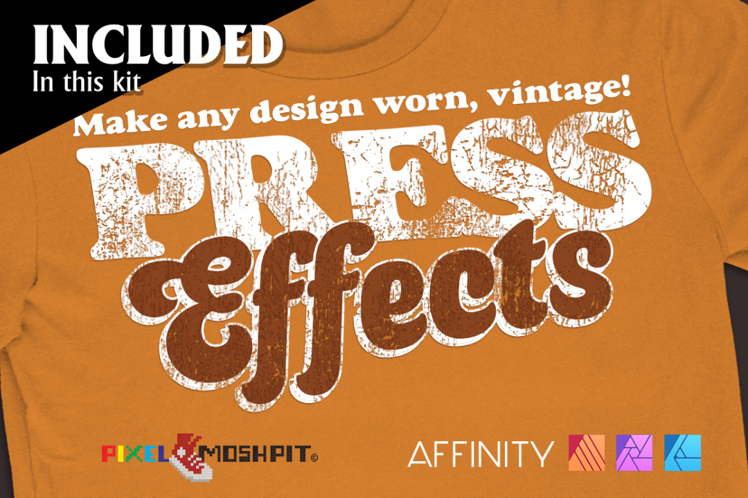 bootleg, vintage bootleg, bootleg kit, process separations, cmyk, 4 color process, affinity designer, affinity, affinity photo, affinity publisher, press effects