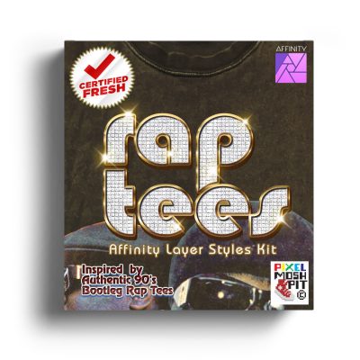 Rap Tee's, Vintage Bootleg Styles for Affinity Photo
